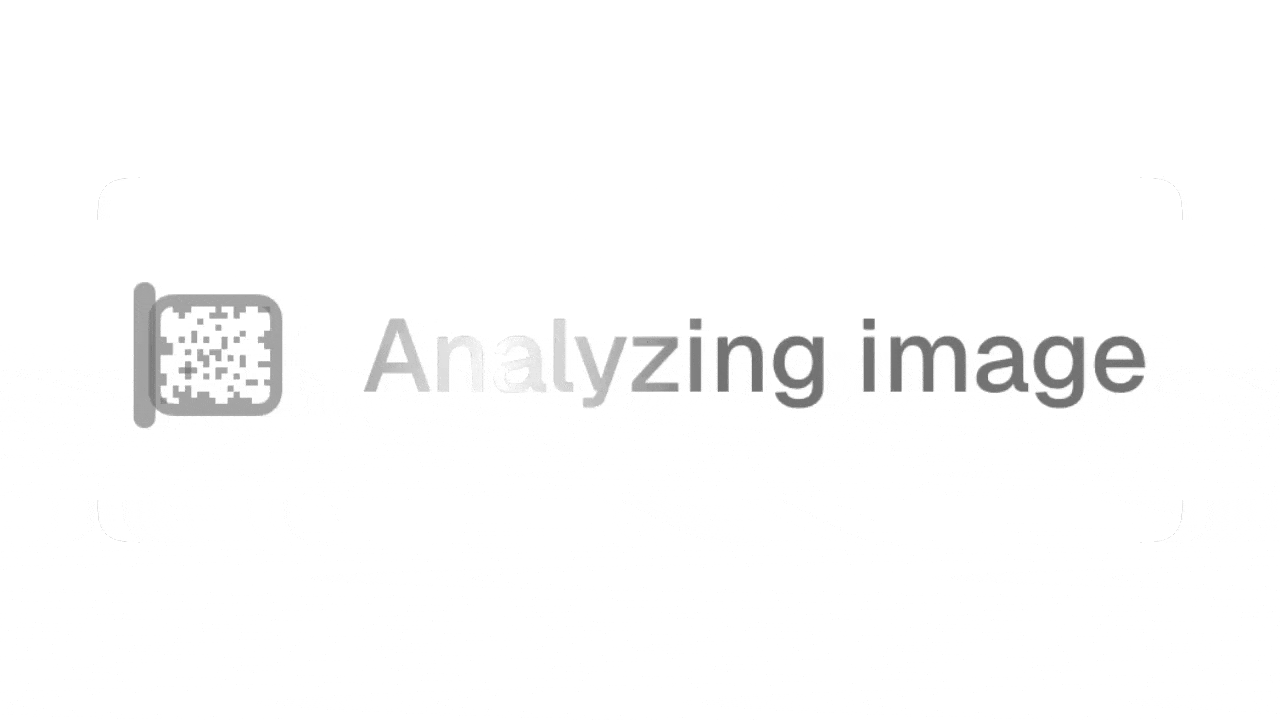 AnalyzingImage component demo