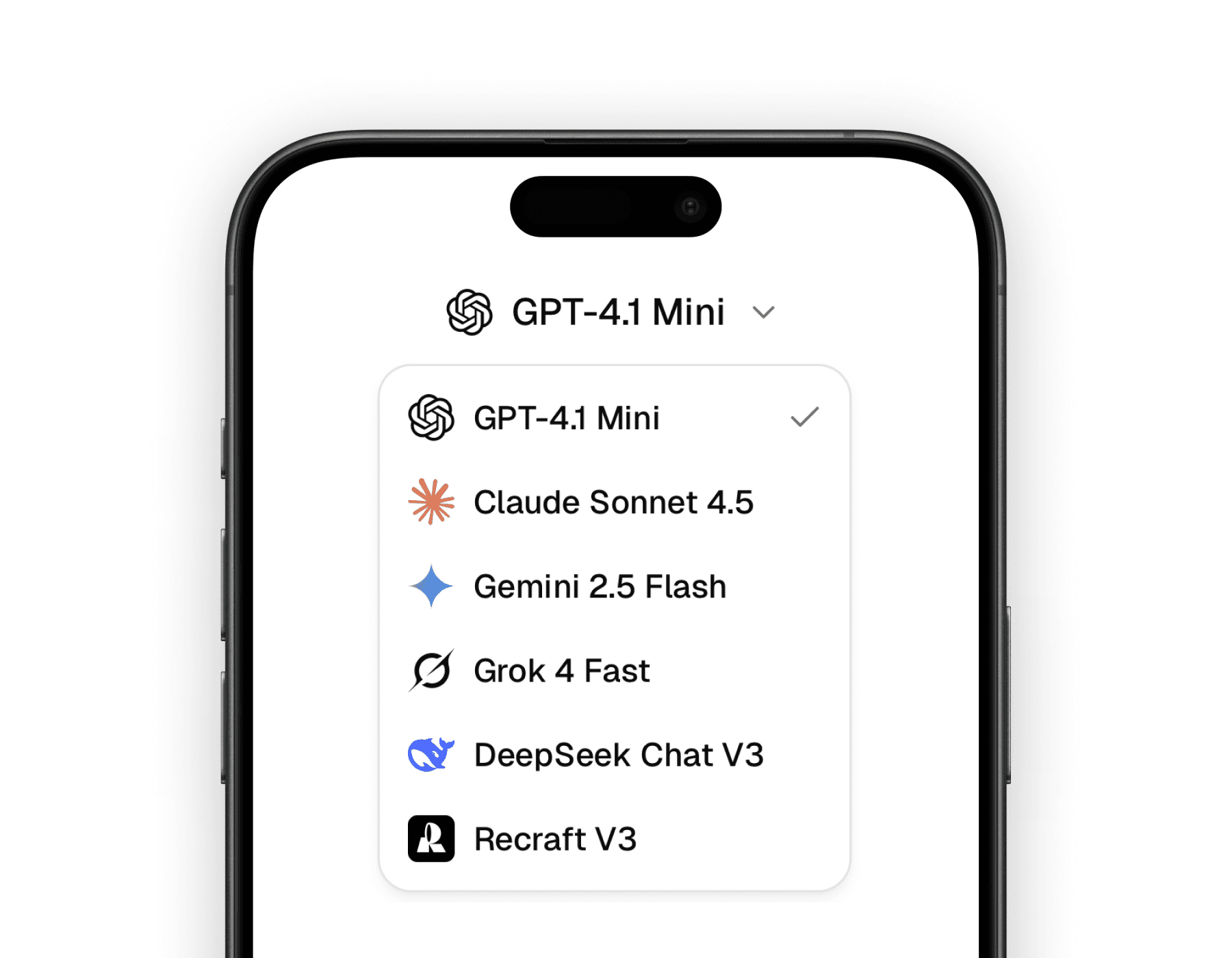 ModelSelector component demo