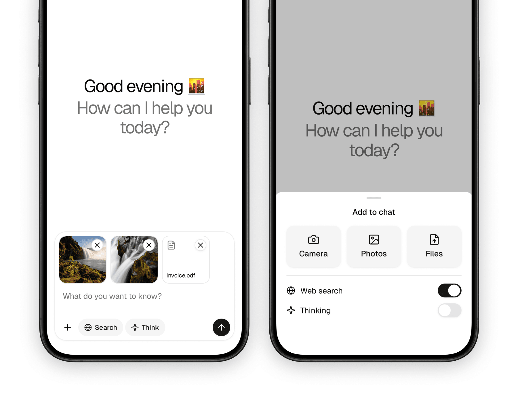 Mobile prompt input demo