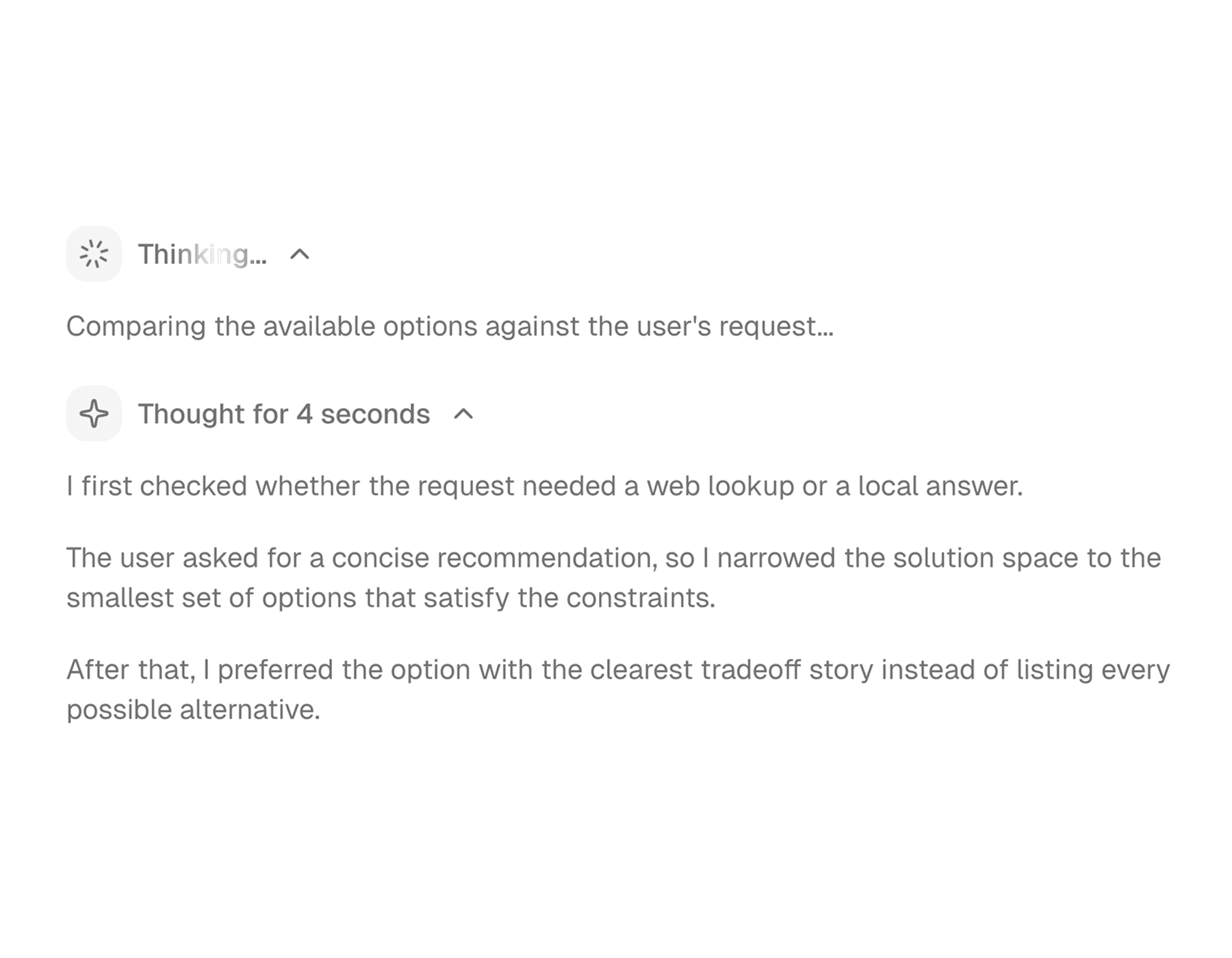 Reasoning component demo