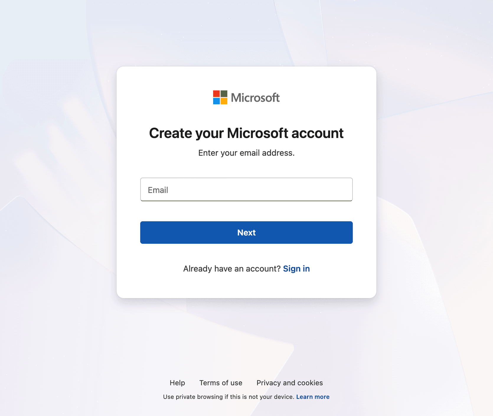 Microsoft account