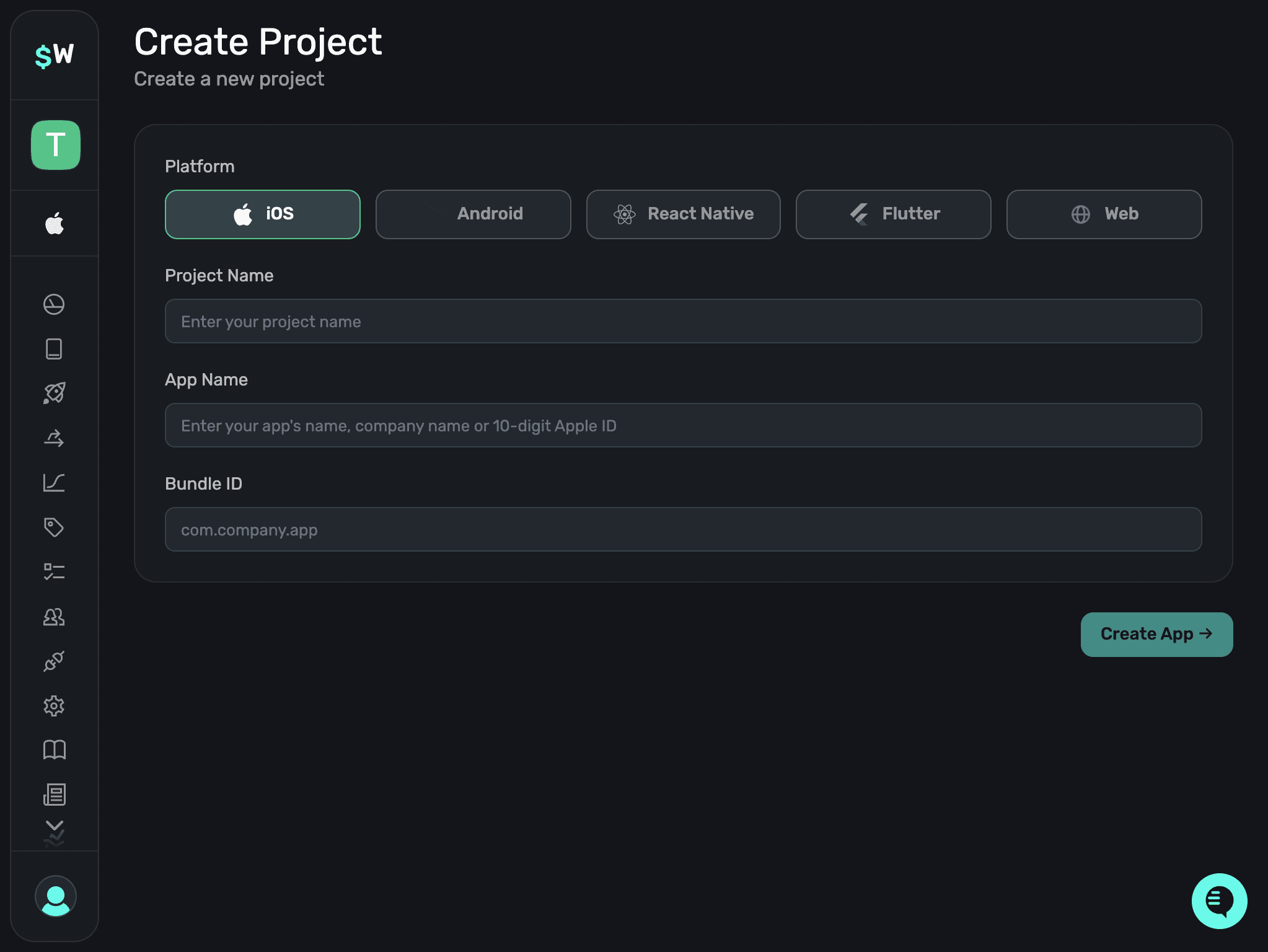 Create a new project