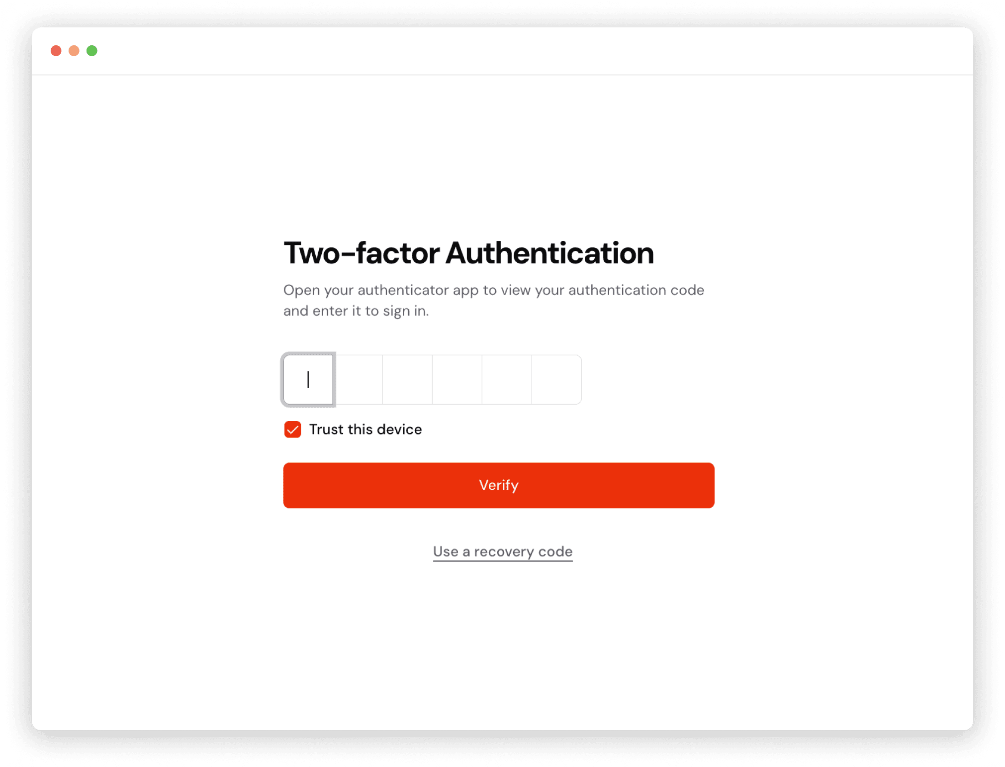 Two-factor authentication