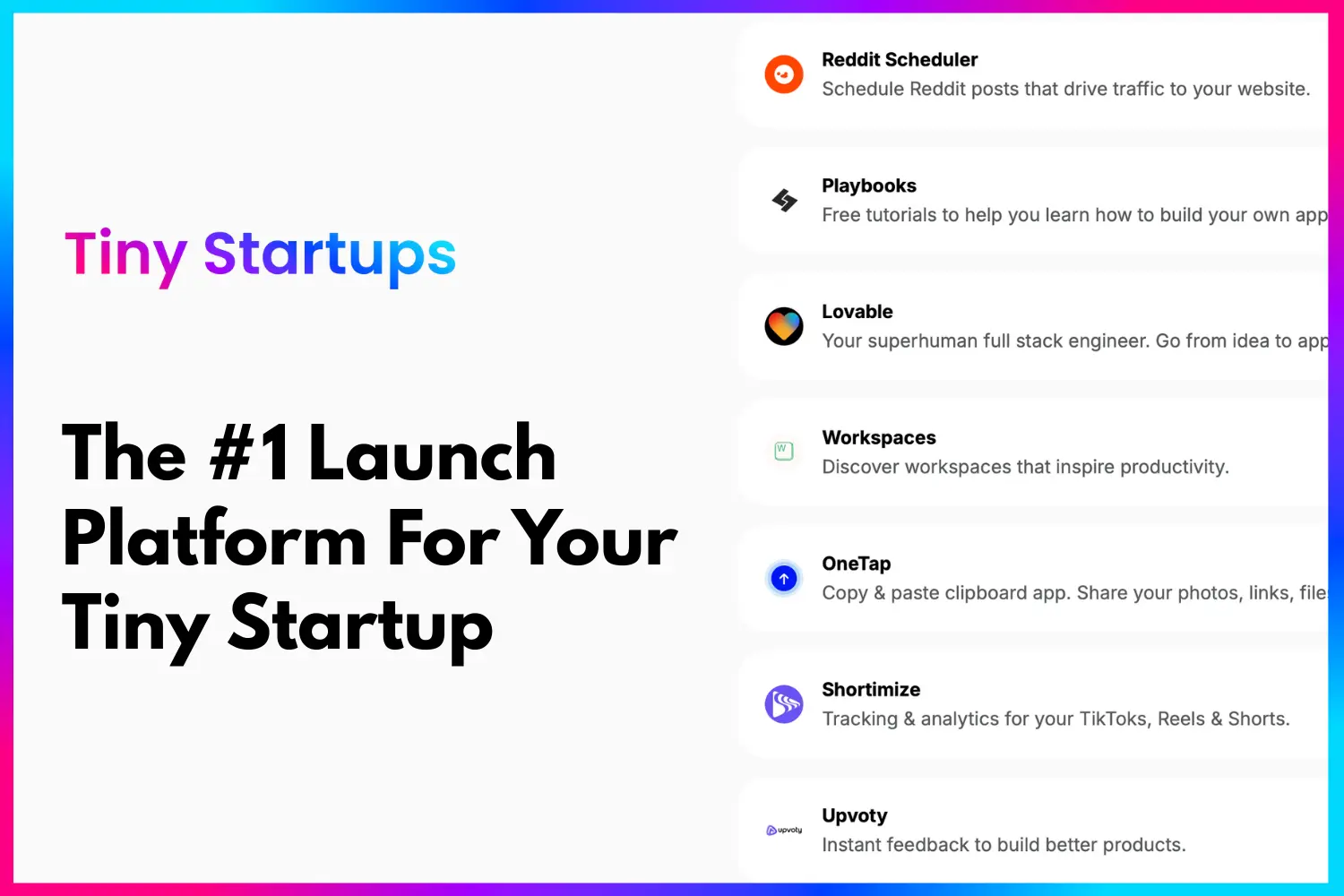 Tiny Startups