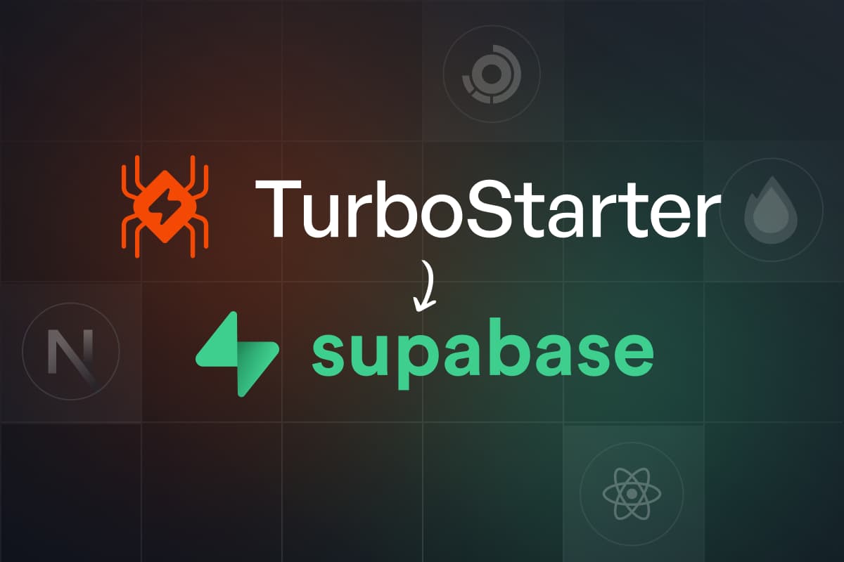 Connect your Turbostarter (Next.js, React Native, Vite) app to Supabase in 5 minutes