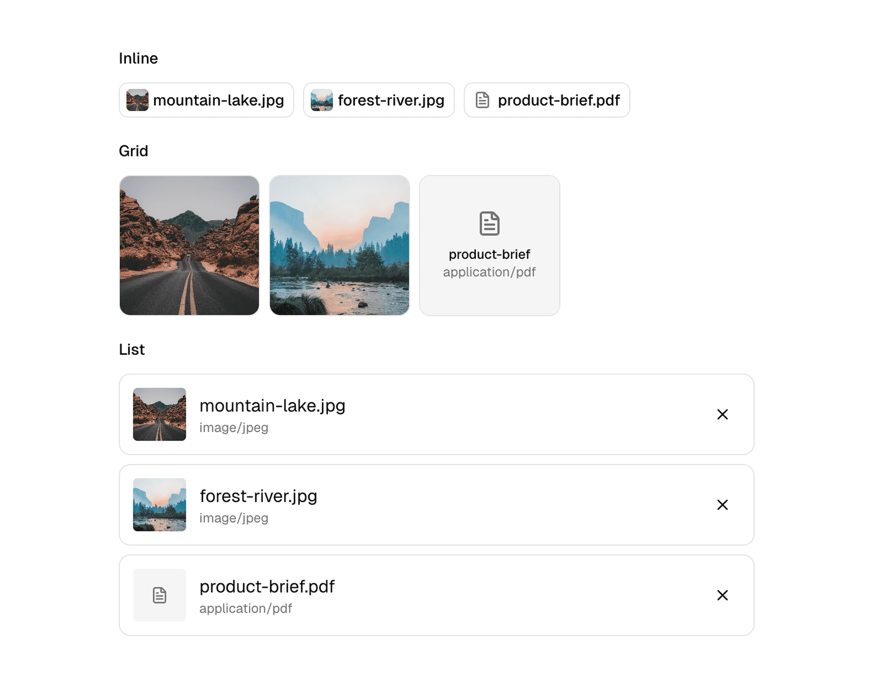 Web attachments demo