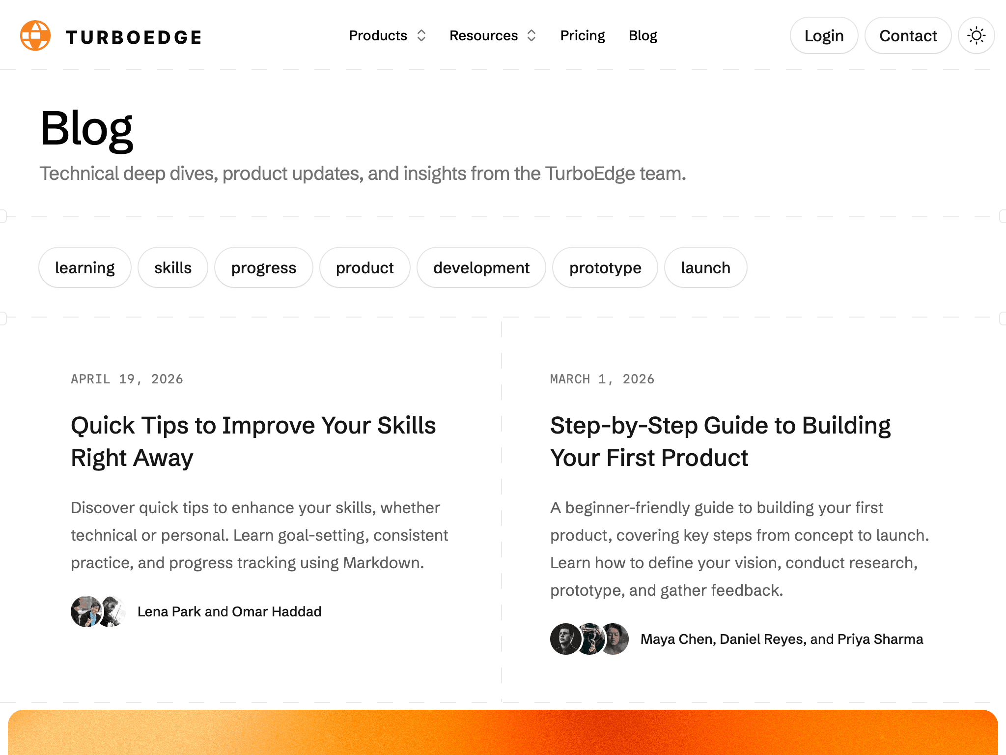 Edge marketing blog index
