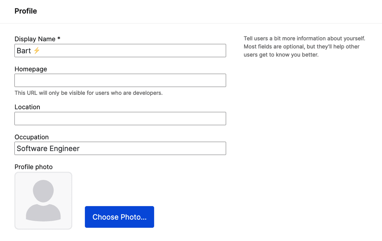 Mozilla profile