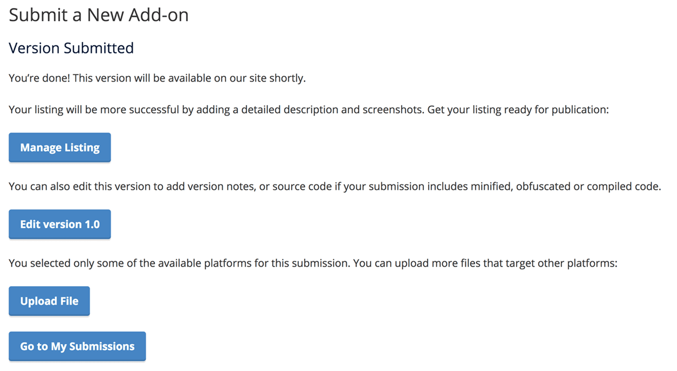 Mozilla submit