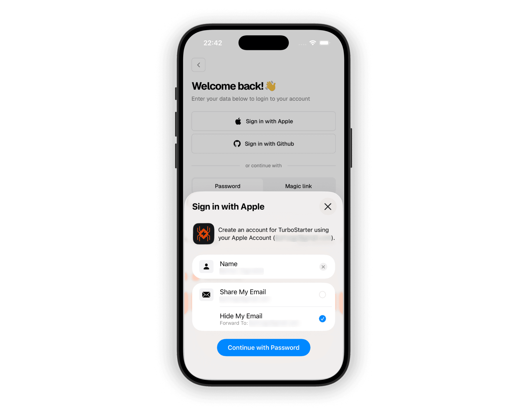 Sign in with Apple