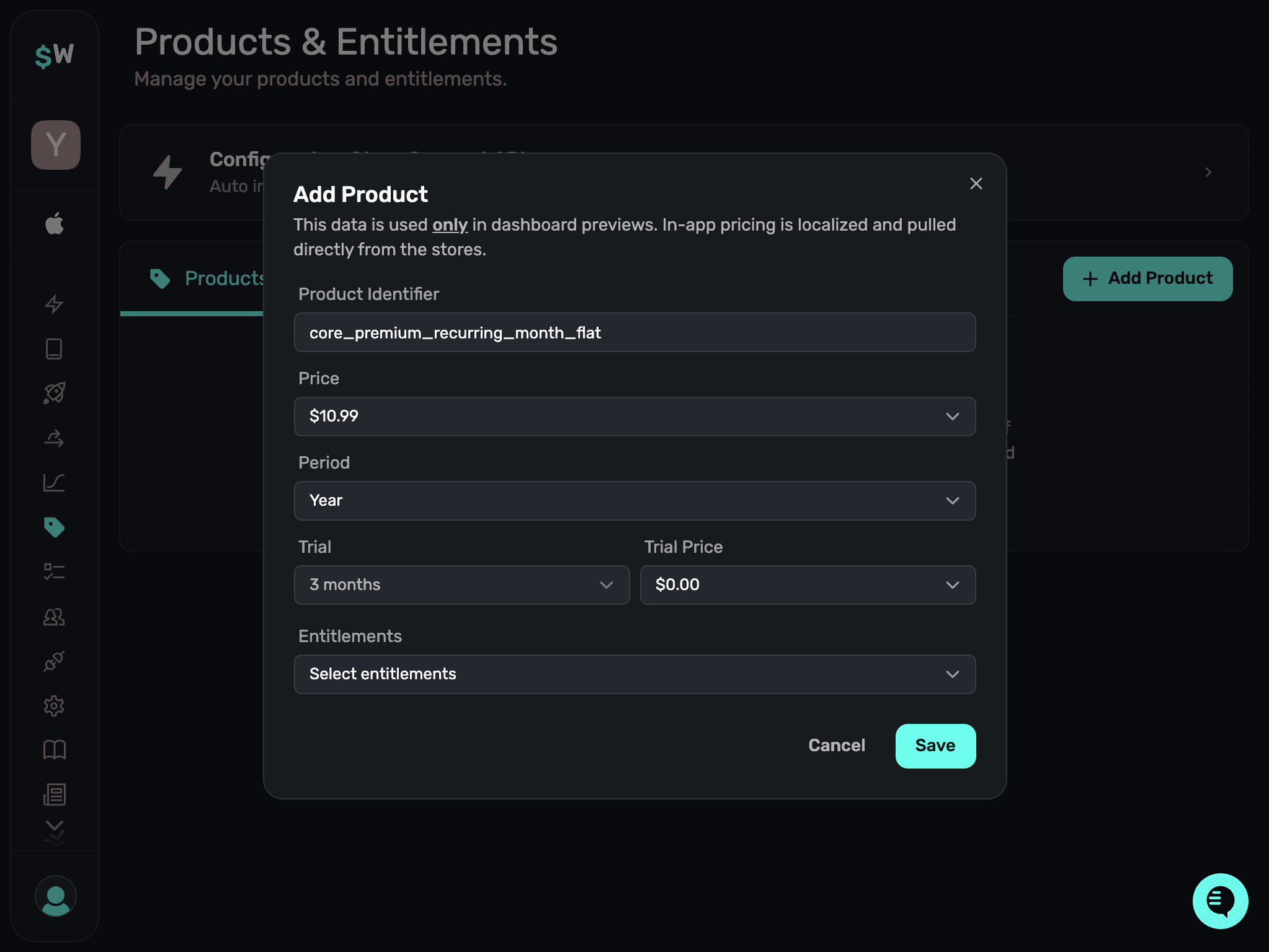 Create products