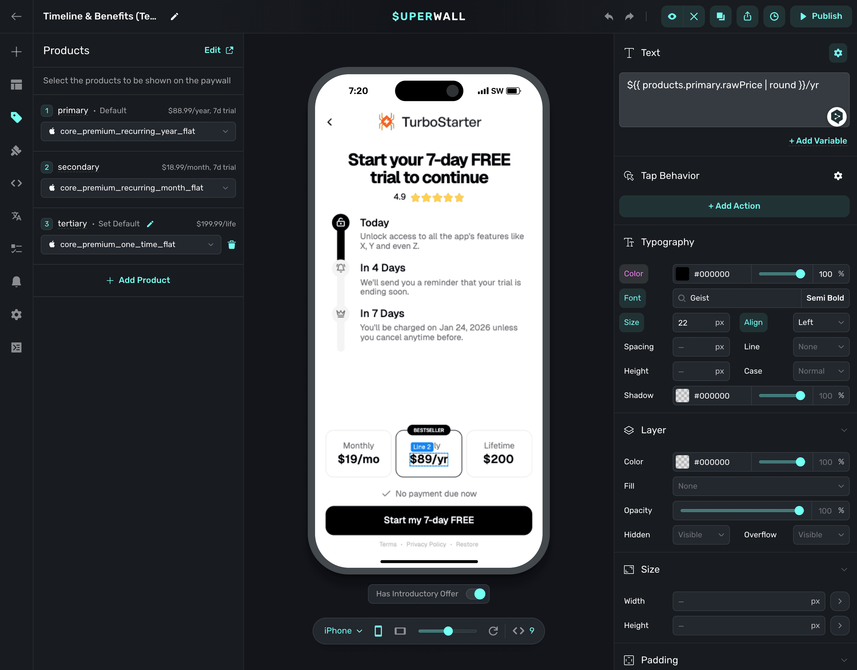 New paywall