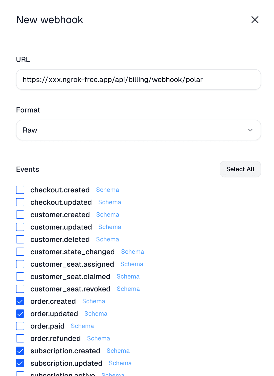 Polar Webhook