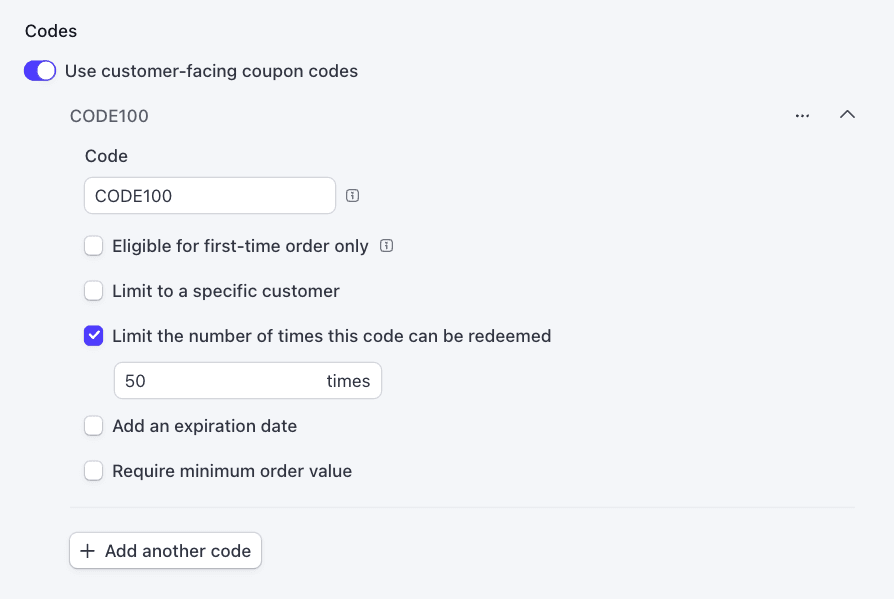 Stripe promotion code