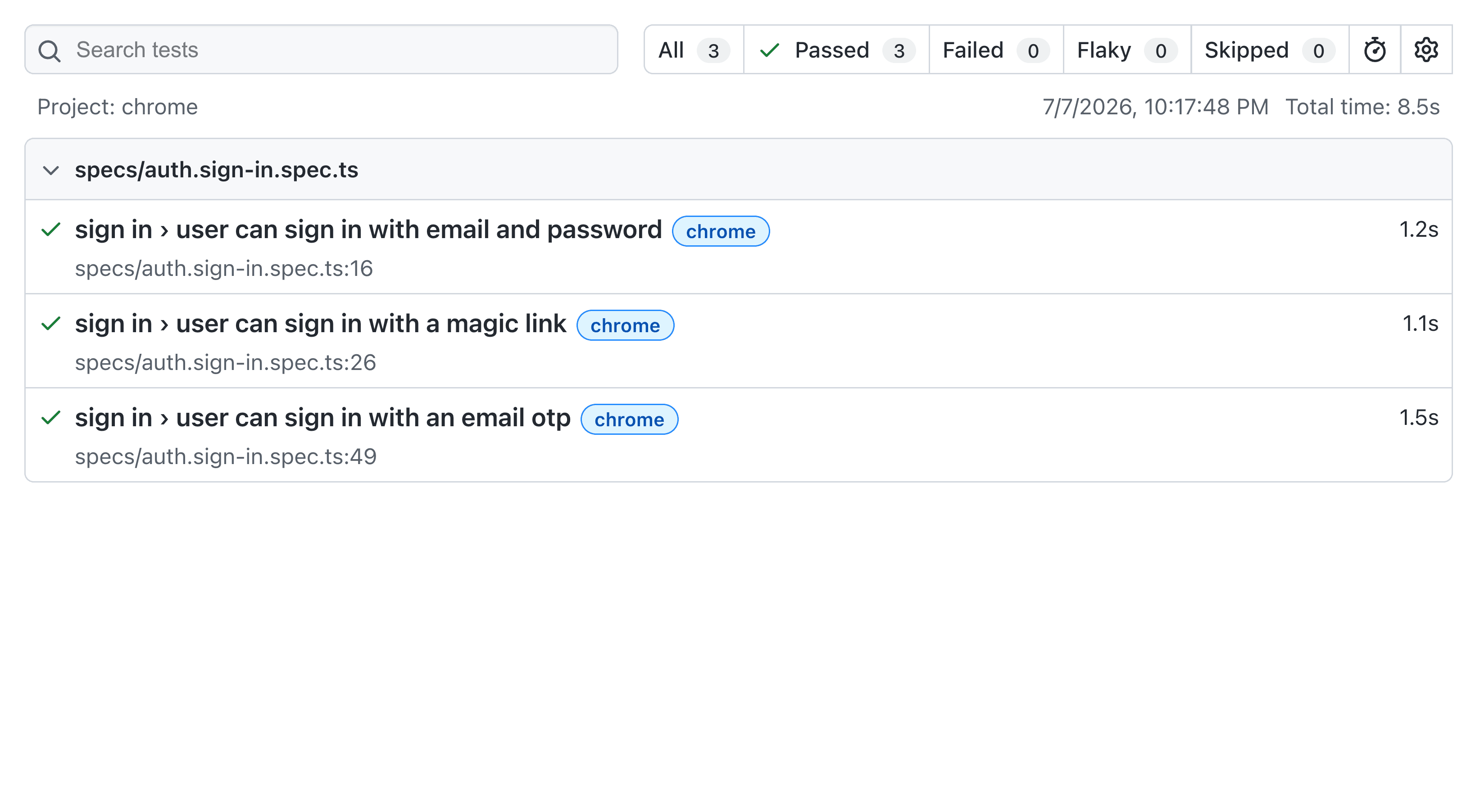 Playwright HTML report
