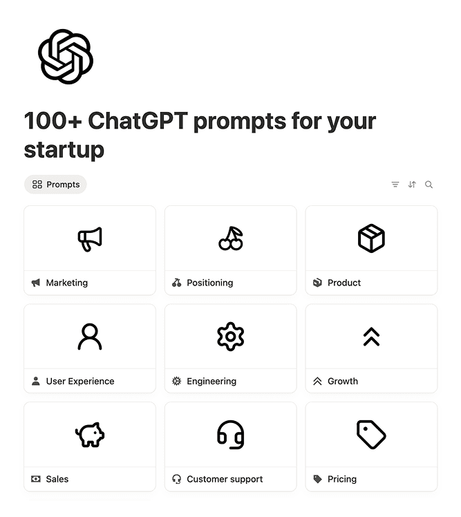 Startup prompts