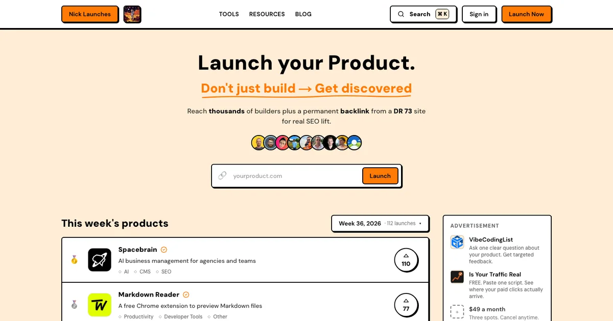 Nick Launches