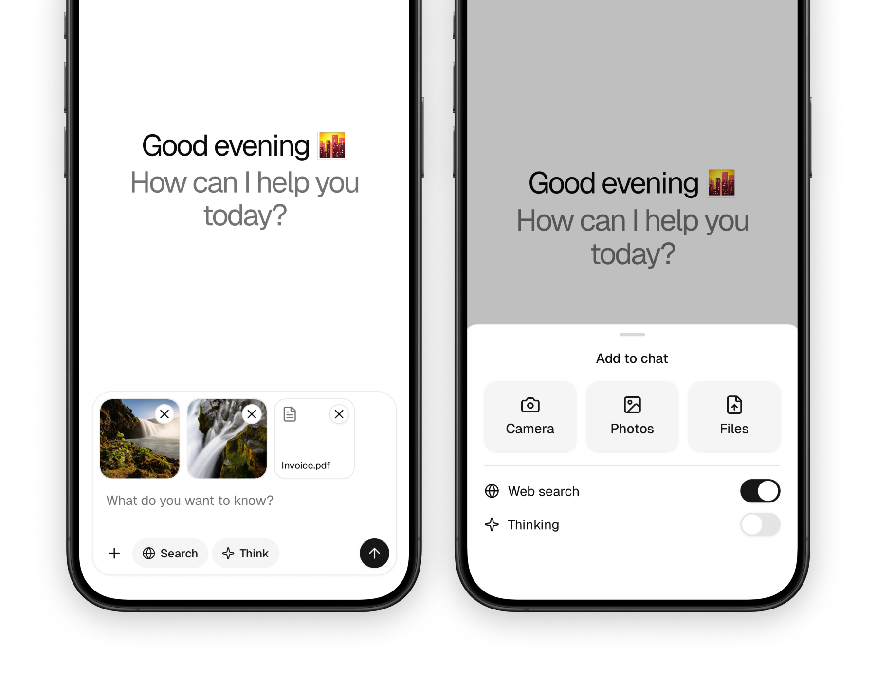 Mobile prompt input demo