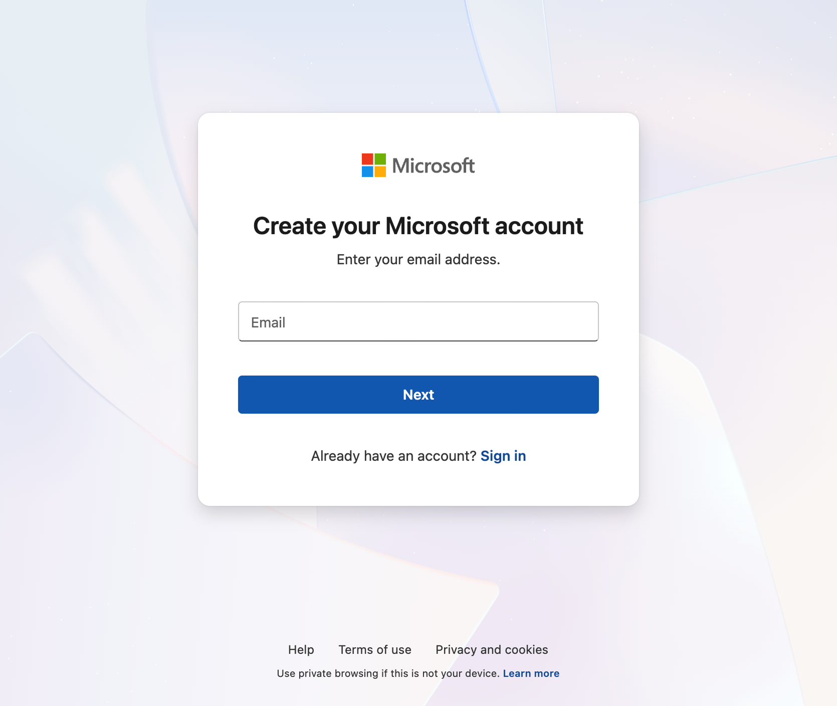 Microsoft account