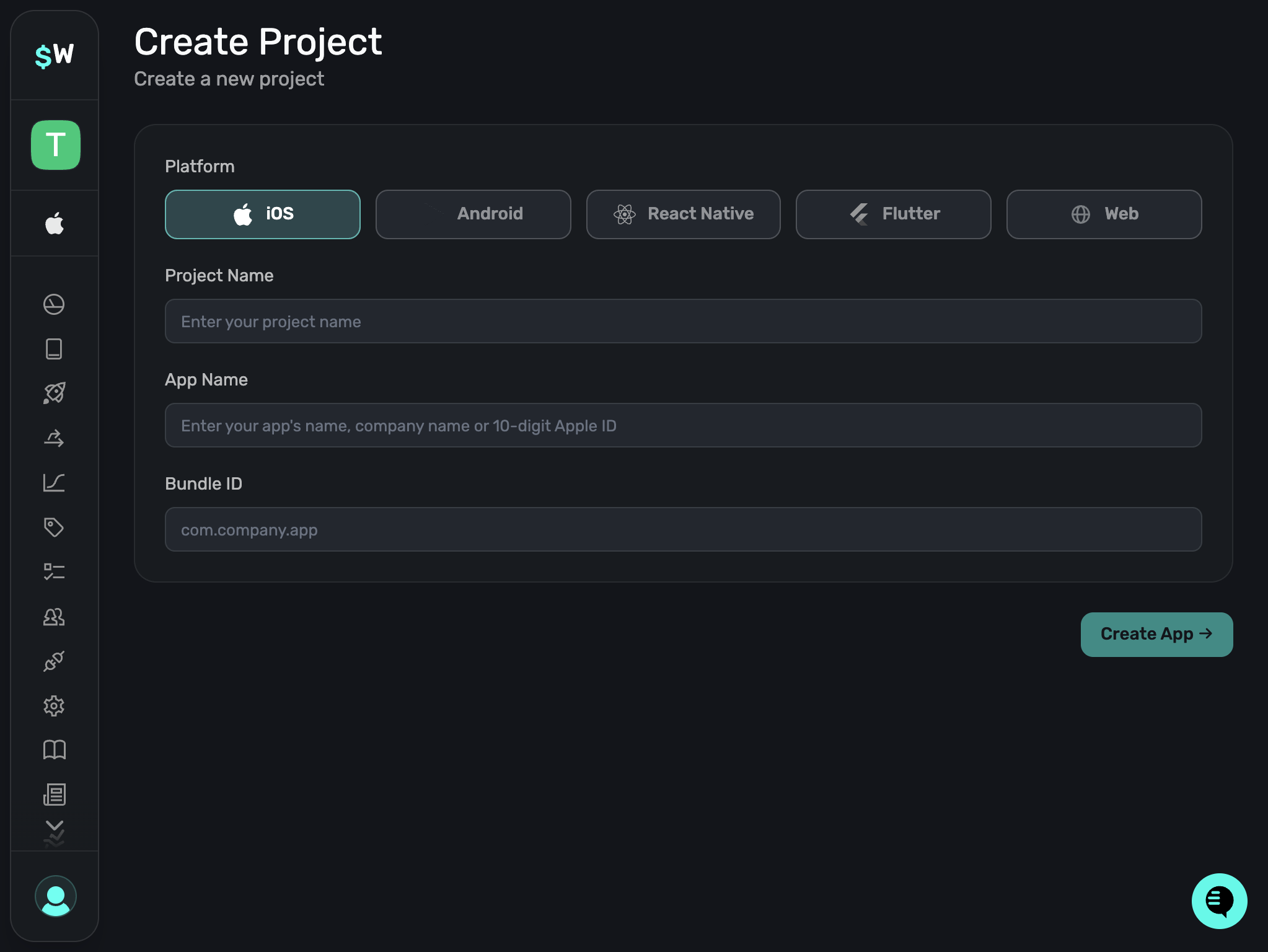 Create a new project